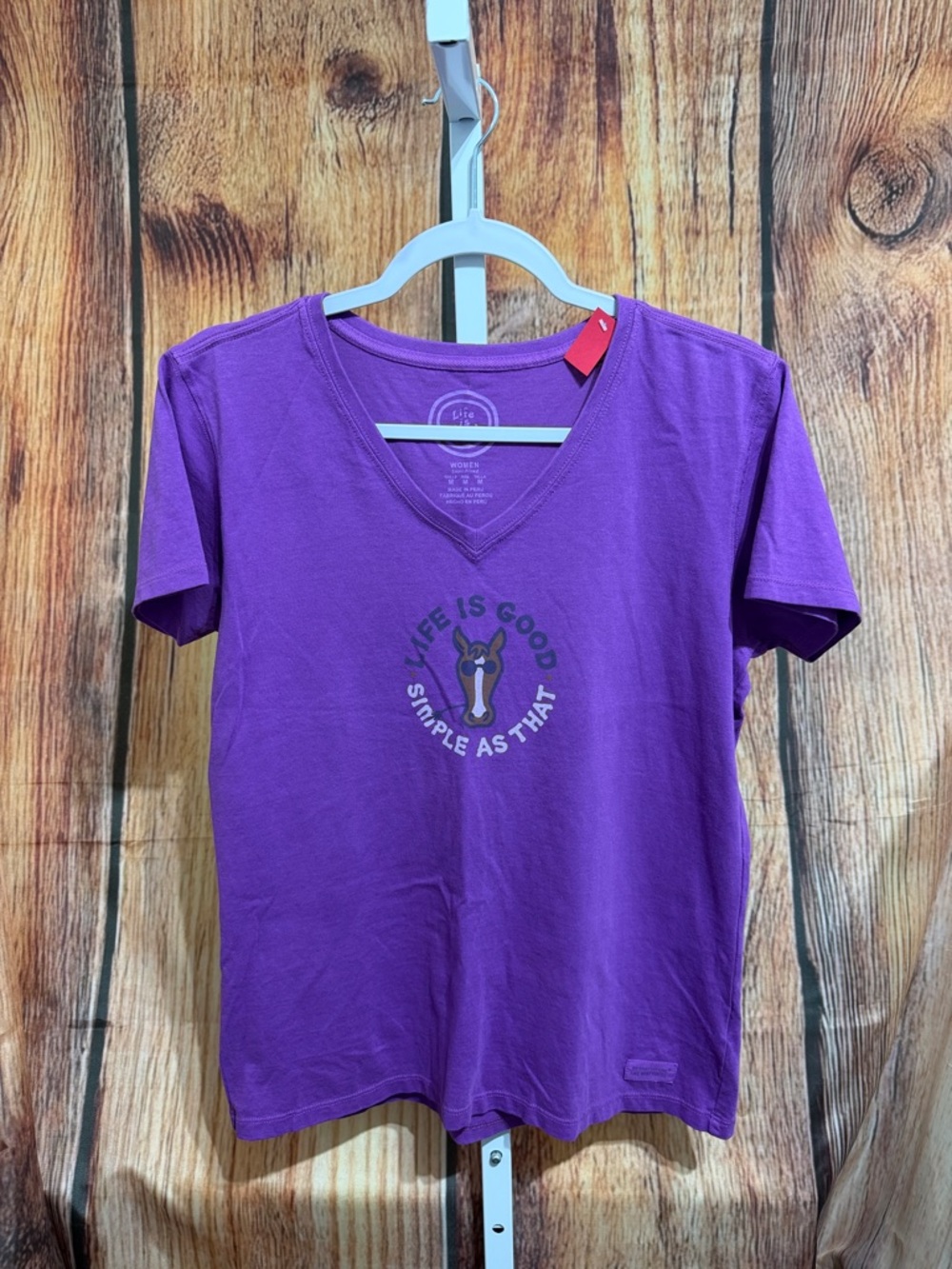 Women’s Life is good Short Sleeve Tee Size M
